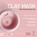 Australian Pink Clay Mask Purifying OEM Pure Rose Powder Organic Cleansing Face Pink Clay Mask Feuchtigkeitsmaske